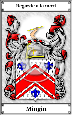 Mingin Family Crest Download (JPG)  Book Plated - 150 DPI