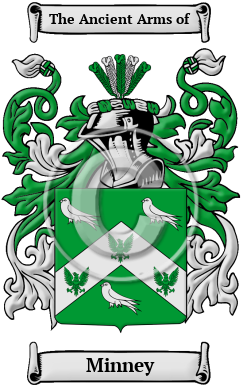 Minney Family Crest/Coat of Arms