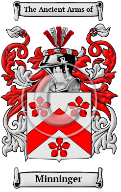 Minninger Family Crest/Coat of Arms