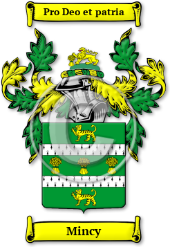 Mincy Family Crest Download (JPG) Legacy Series - 600 DPI