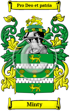 Minty Family Crest Download (JPG) Heritage Series - 300 DPI