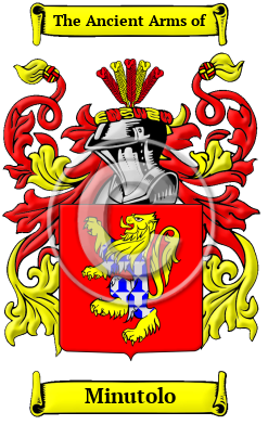 Minutolo Family Crest/Coat of Arms
