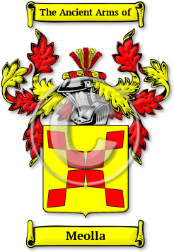 Meolla Family Crest Download (jpg) Legacy Series - 150 DPI