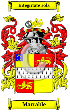 Marrable Family Crest/Coat of Arms