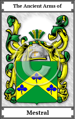 Mestral Family Crest Download (JPG)  Book Plated - 150 DPI