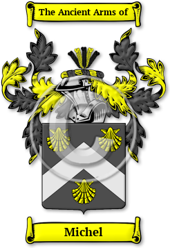 Michel Family Crest Download (jpg) Legacy Series - 150 DPI