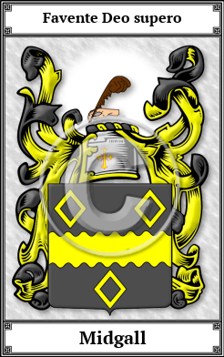 Midgall Family Crest Download (JPG)  Book Plated - 150 DPI