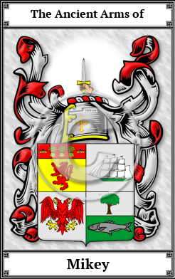 Mikey Family Crest Download (JPG)  Book Plated - 150 DPI