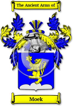 Moek Family Crest Download (jpg) Legacy Series - 150 DPI