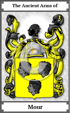 Mour Family Crest Download (JPG)  Book Plated - 150 DPI
