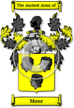 Mour Family Crest Download (jpg) Legacy Series - 150 DPI