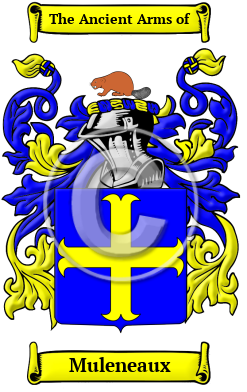 Muleneaux Family Crest/Coat of Arms