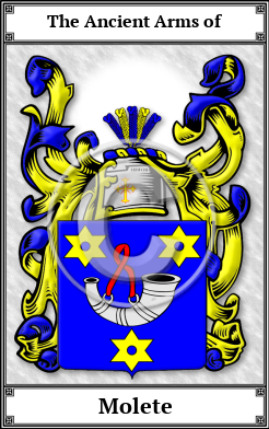 Molete Family Crest Download (JPG)  Book Plated - 150 DPI