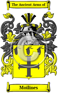 Moilines Family Crest/Coat of Arms