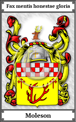 Moleson Family Crest Download (JPG) Book Plated - 600 DPI