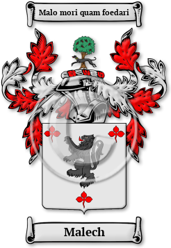 Malech Family Crest Download (JPG) Legacy Series - 600 DPI