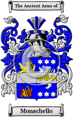 Monachello Family Crest/Coat of Arms