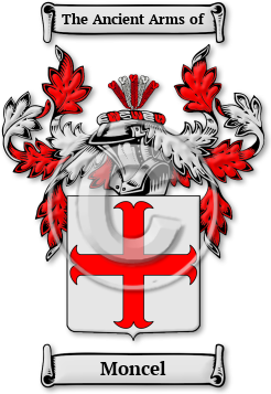 Moncel Family Crest Download (jpg) Legacy Series - 150 DPI