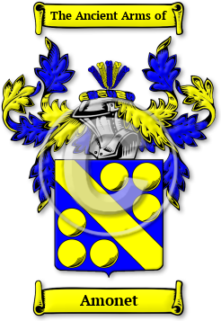 Amonet Family Crest Download (JPG) Legacy Series - 600 DPI