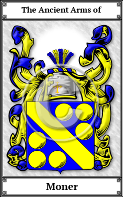 Moner Family Crest Download (JPG)  Book Plated - 150 DPI