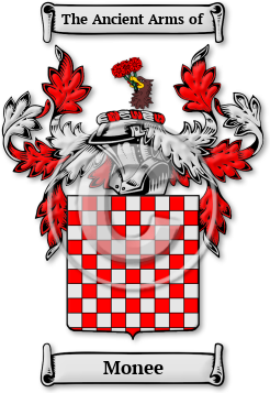 Monee Family Crest Download (jpg) Legacy Series - 150 DPI