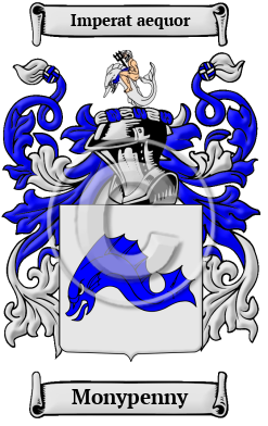 Monypenny Family Crest Download (JPG) Heritage Series - 600 DPI
