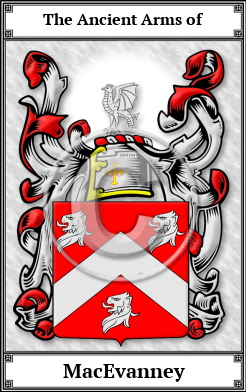 MacEvanney Family Crest Download (JPG) Book Plated - 300 DPI