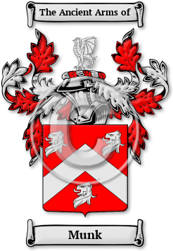 Munk Family Crest Download (JPG) Legacy Series - 600 DPI
