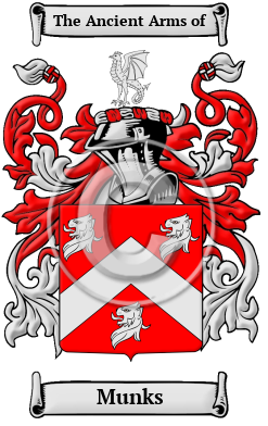 Munks Family Crest/Coat of Arms