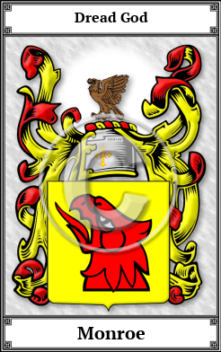 Monroe Family Crest Download (JPG)  Book Plated - 150 DPI