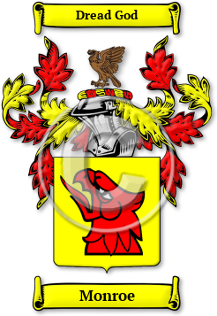 Monroe Family Crest Download (jpg) Legacy Series - 150 DPI