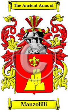 Manzolilli Family Crest/Coat of Arms