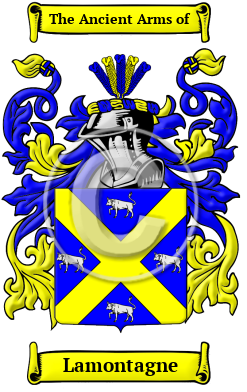 Lamontagne Family Crest/Coat of Arms