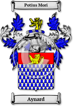 Aynard Family Crest Download (jpg) Legacy Series - 150 DPI