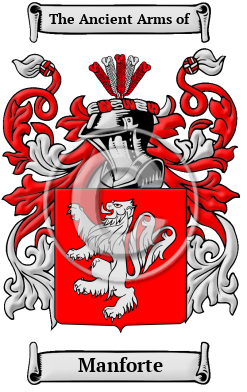 Manforte Family Crest/Coat of Arms