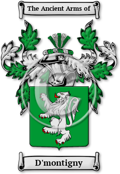 D'montigny Family Crest Download (jpg) Legacy Series - 150 DPI