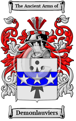 Demonlauviers Family Crest/Coat of Arms