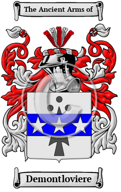 Demontloviere Family Crest/Coat of Arms