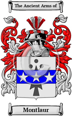Montlaur Family Crest/Coat of Arms