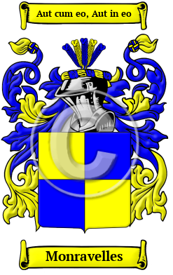Monravelles Family Crest/Coat of Arms