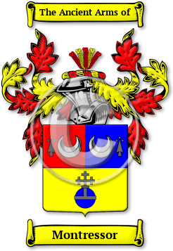 Montressor Family Crest Download (jpg) Legacy Series - 150 DPI