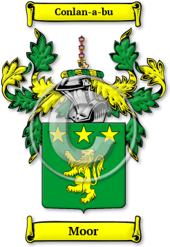 Moor Family Crest Download (jpg) Legacy Series - 150 DPI