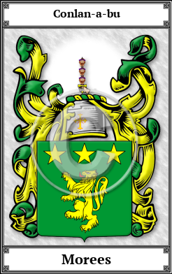 Morees Family Crest Download (JPG)  Book Plated - 150 DPI