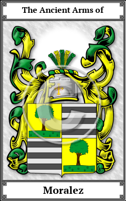 Moralez Family Crest Download (JPG)  Book Plated - 150 DPI