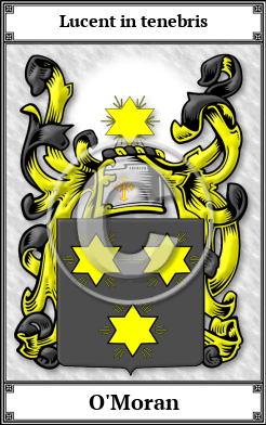 O'Moran Family Crest Download (JPG)  Book Plated - 150 DPI