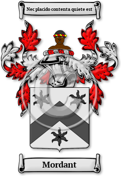 Mordant Family Crest Download (jpg) Legacy Series - 150 DPI
