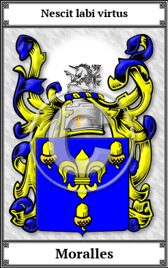 Moralles Family Crest Download (JPG)  Book Plated - 150 DPI