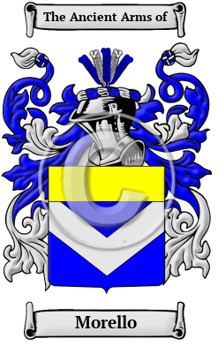 Morello Family Crest/Coat of Arms