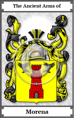 Morena Family Crest Download (JPG) Book Plated - 600 DPI