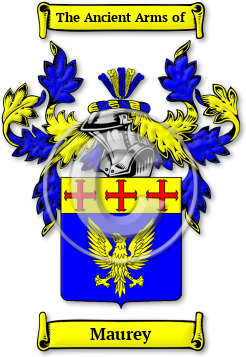 Maurey Family Crest Download (JPG) Legacy Series - 600 DPI
